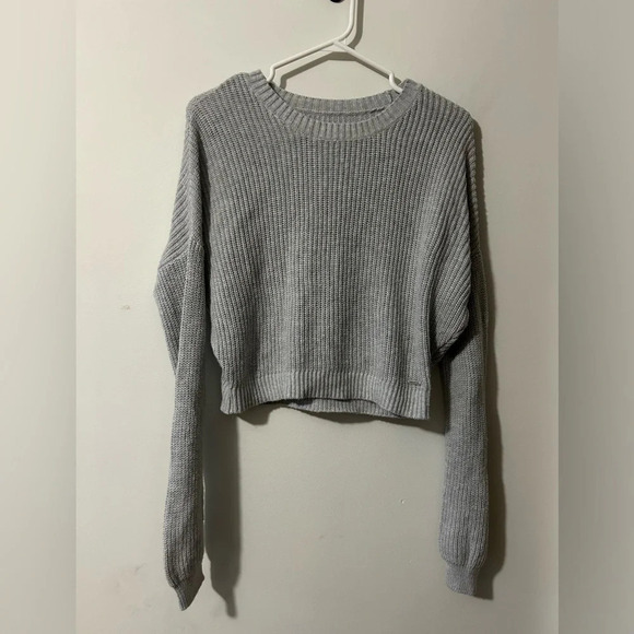 Hollister Grey Knit Sweater - Picture 1 of 5